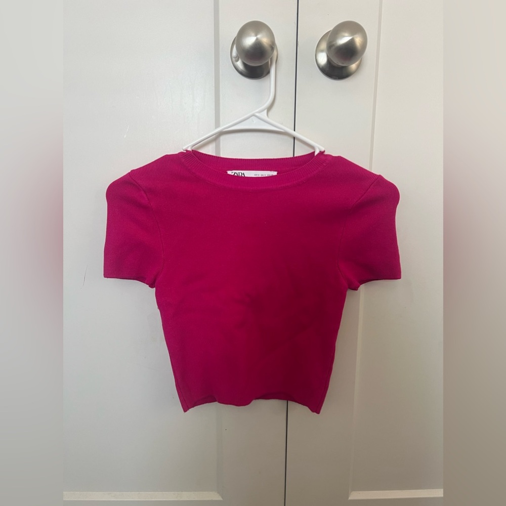 Zara shirt, pink size S